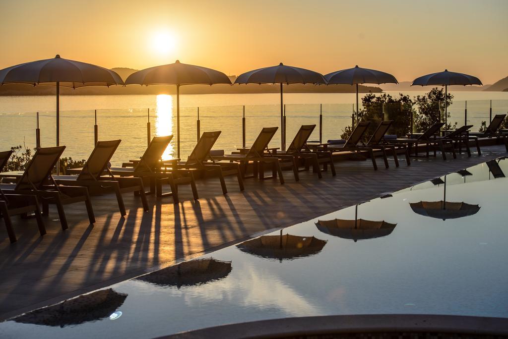 Royal Blue Hotel Dubrovnik Luaran gambar Sunset at the pool